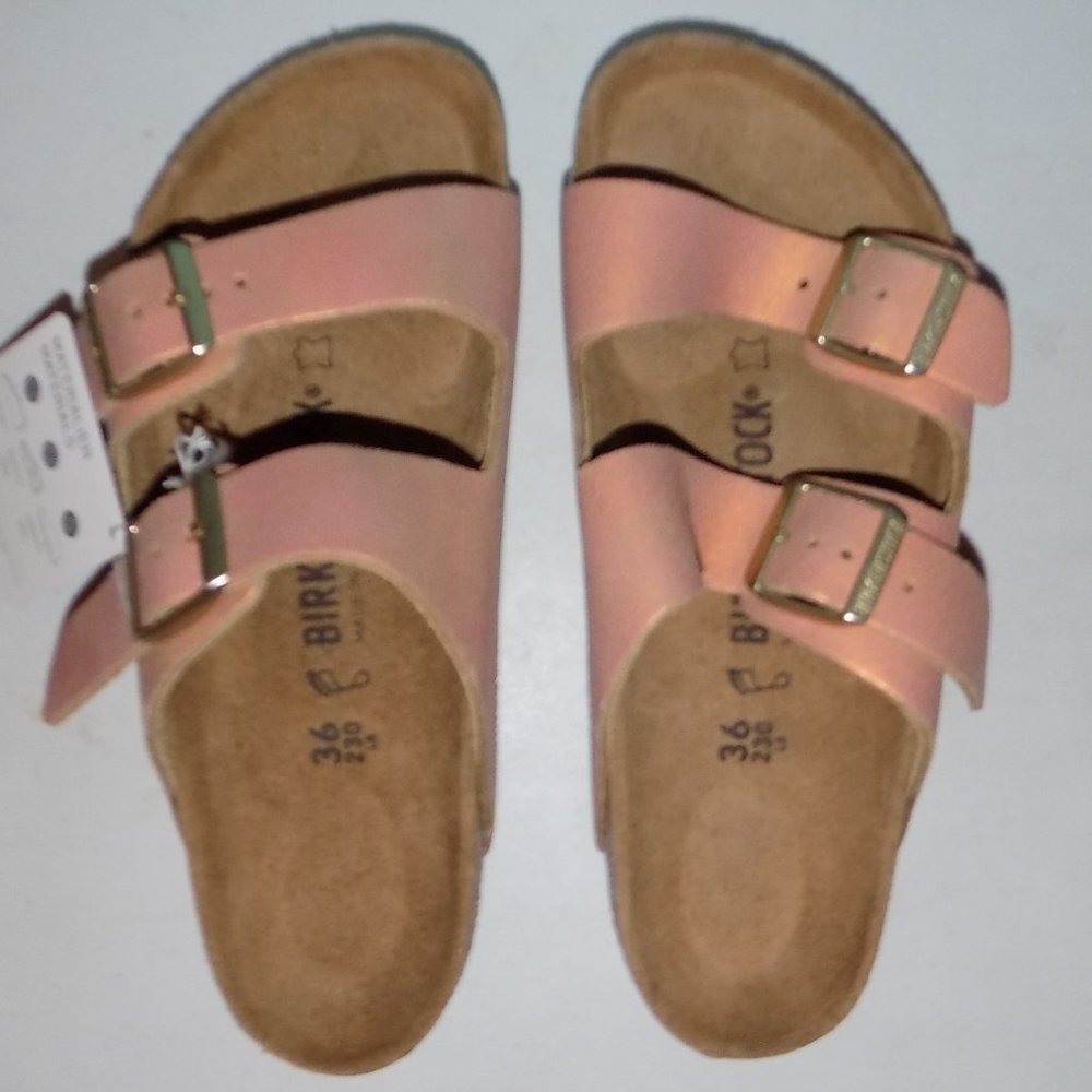 Birkenstock Arizona Sea Metallic Copper LEATHER - Picture 3 of 8